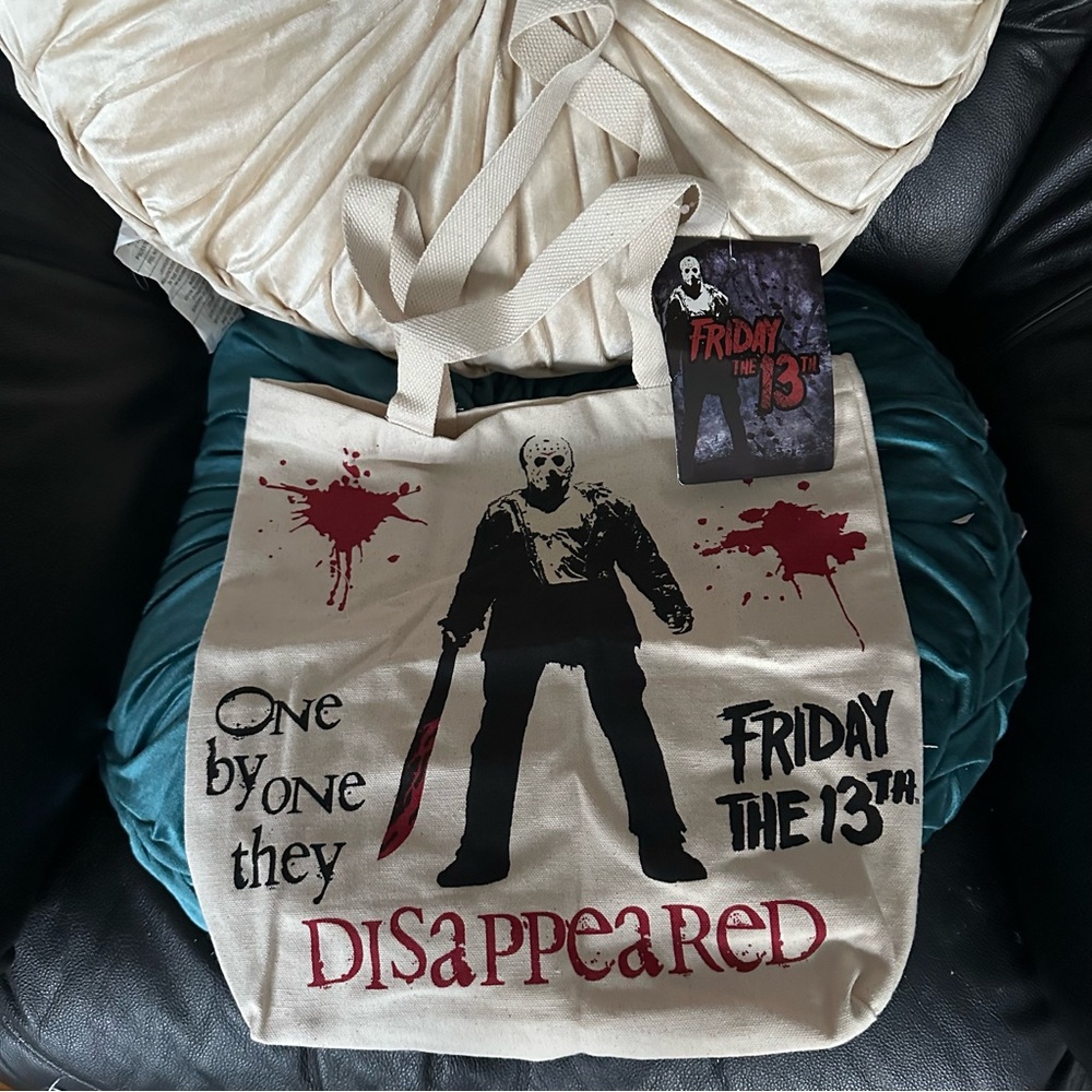 Friday the 13th Canvas Tote Bag: NWT